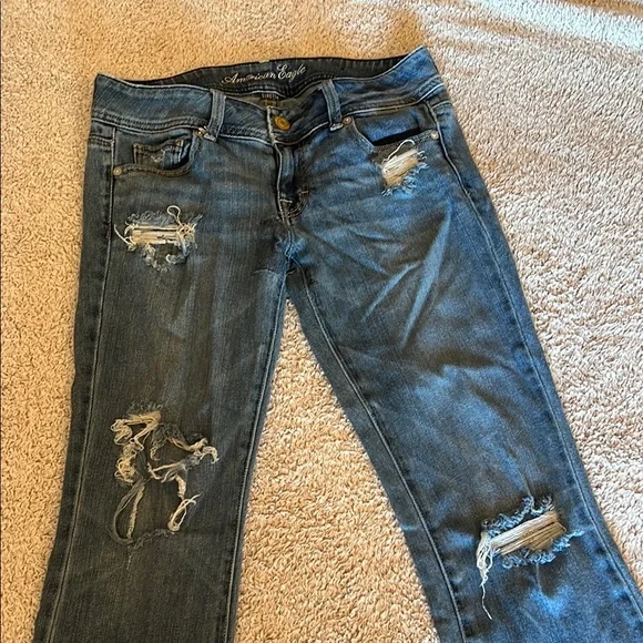 American Eagle Outfitters Blue Boot Cut Jeans - Picture 2 of 11